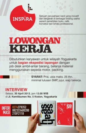 staff ekspedisi lapangan di Inspira