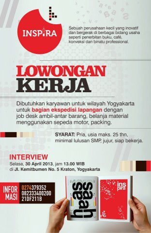 staff ekspedisi lapangan di Inspira