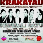 Krakatau kembali ke jogja