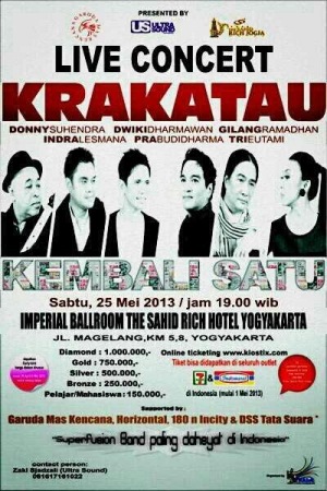 Krakatau kembali ke jogja