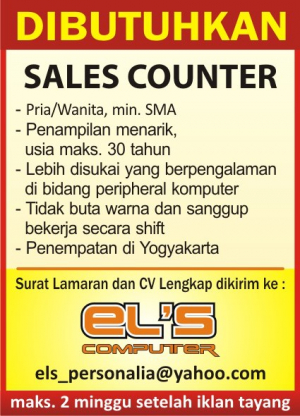Lowongan el's computer