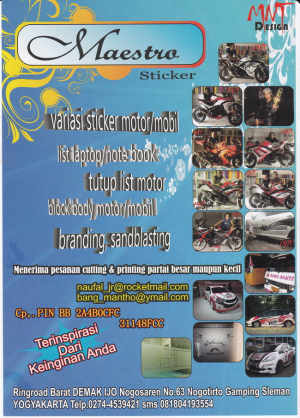 Sticker Mobil dan Motor :: Maestro