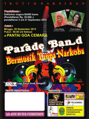 parade band bermusik tanpa narkoba